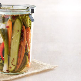Refrigerator Pickles: Cauliflower, Carrots, Cukes, You Name It