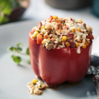 Rice and Turkey Stuffed Peppers 