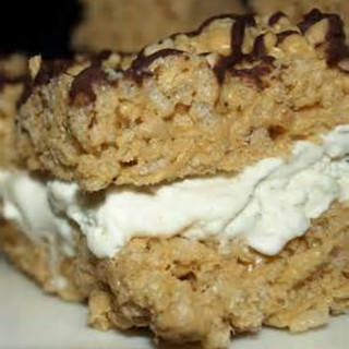 Rice Krispy Ice Cream Sandwiches