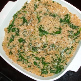 Rice with Spinach Herbs and Cheese