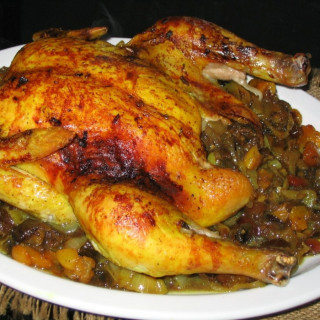 Roast Chicken with Dried Fruit