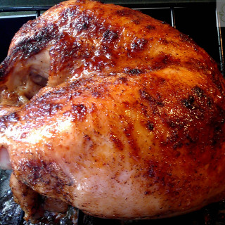 Roast Turkey Breast with Cranberry Glaze