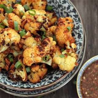 Roasted Cauliflower With Spicy Sake Dipping Sauce