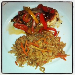 Roasted Chicken with Balsamic Bell Peppers