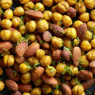 Roasted Curried Chickpeas and Almonds