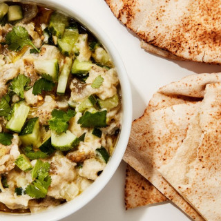 Roasted Eggplant and Pickle Dip