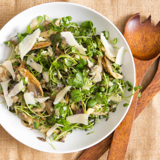 Roasted Oyster Mushroom and Watercress Salad Recipe