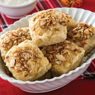Roasted Pear, Cardamom and Almond Scones