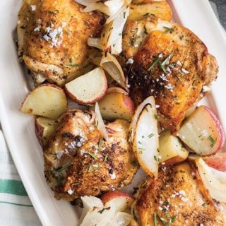 Roasted Rosemary Chicken Thighs and Potatoes