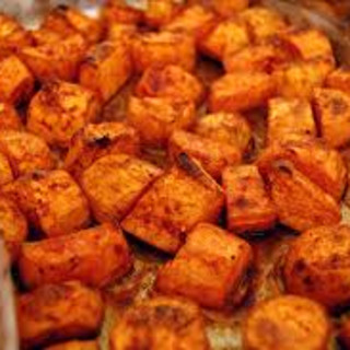 Roasted Salted Sweet Potatoes