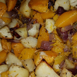 Roasted Squash and Potatoes