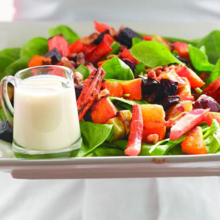 Roasted Vegetable Salad with Orange Dressing