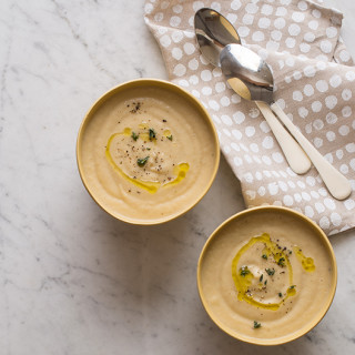 Roasted Cauliflower and Parsnip Soup