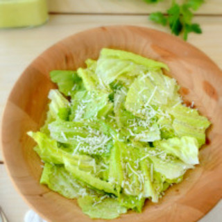Romaine with Lemon Anchovy Dressing
