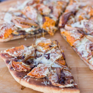 Rosemary Roasted Sweet Potato & Balsamic Caramelized Onion Grilled Pizza