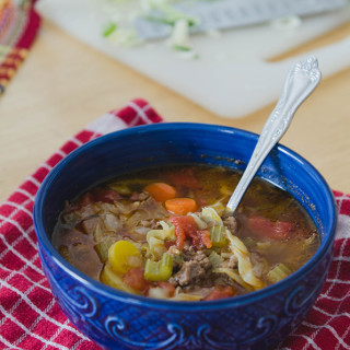 Rustic Beef, Tomato & Cabbage Stew