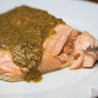 Salmon in Green Pipian (Molli Mexico City)