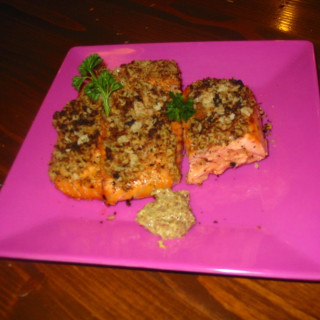 Salmon with a Mustard Dill Crust