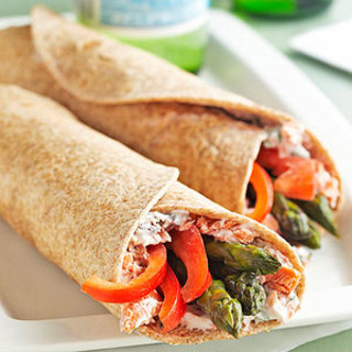 Salmon & Asparagus Wraps