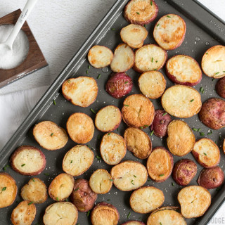 Salt and Vinegar Roasted Potatoes with Smoky Garlic Mayo
