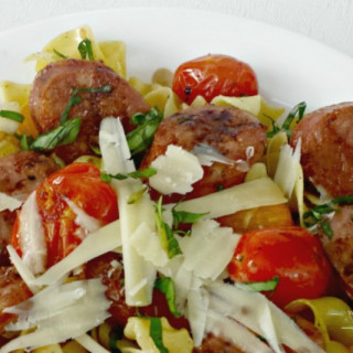 Sausage and Blistered Tomato Pasta