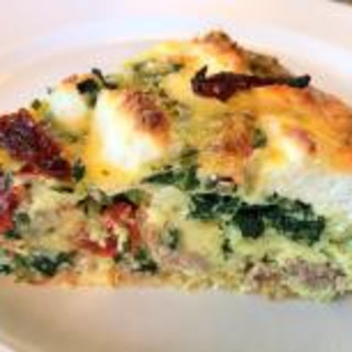 Sausage and Goat Cheese Egg Casserole