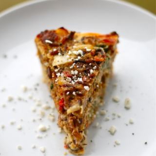 Sausage and Red Pepper Quiche