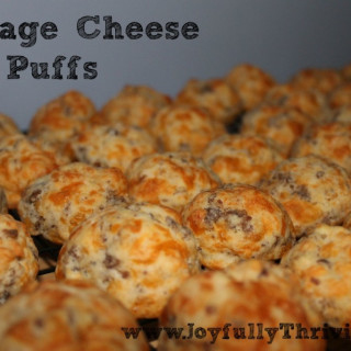 Sausage Cheese Puffs for Breakfast