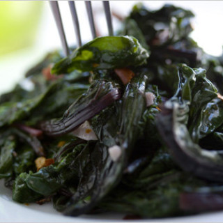 Sautéed Beet Greens with Garlic and Olive Oil