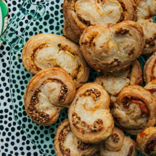 Savory Palmiers with Roasted Garlic and Rosemary