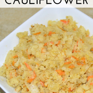 Savory Riced Cauliflower - Low Carb Side Dish