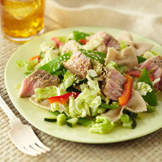 Seared Tuna Pasta Salad