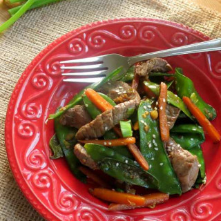 Sesame Beef Stir Fry with Ginger Soy Sauce