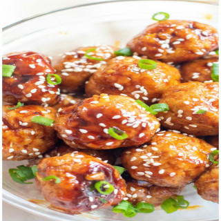Sesame Ginger Chicken Meatballs 