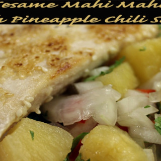 Sesame Mahi Mahi with Pineapple-Chilli Salsa