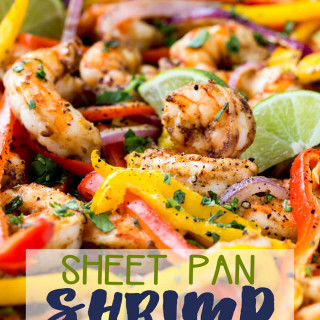 Sheet Pan Shrimp Fajitas