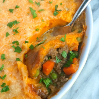 Shepherd's Pie with Whipped Sweet Potatoes