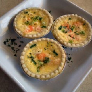Shrimp and Cheddar Quiche