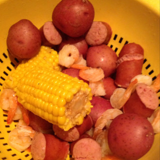 Shrimp, Potato and Corn Boil