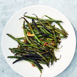 Sichuan Peppercorn and #8211;Black Bean Marinated Green Beans
