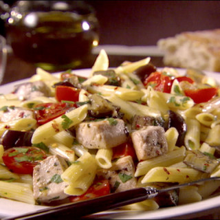 Sicilian Penne with Swordfish and Eggplant