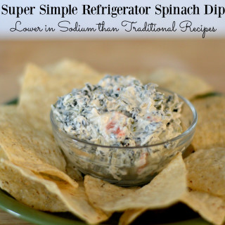 Simple Refrigerator Spinach Dip: Lower in Sodium