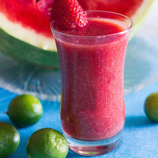 Simple Strawberry Watermelon Smoothie