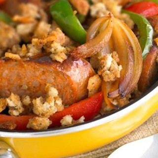 Skillet Sausage and Stuffing