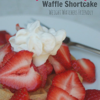 Skinny Strawberry Waffle Shortcake
