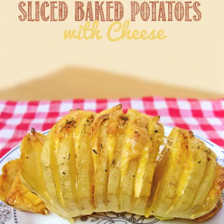 Sliced Baked Potatoes with Cheese
