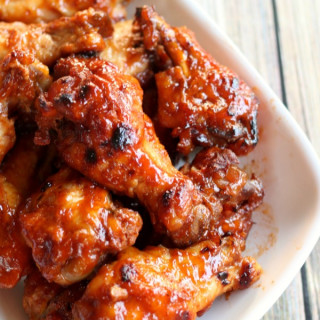 Slow Cooker Apricot BBQ Chicken Wings {Tailgating Recipes}