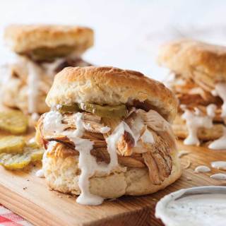 Slow Cooker Barbecue Chicken with Biscuits