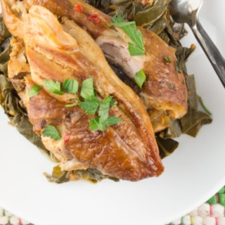 Slow Cooker Chicken and Greens
