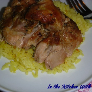 Slow Cooker Chicken Thighs With Saffron Rice